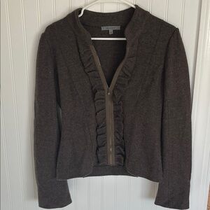 Classiques Entier Textured Brown Jacket